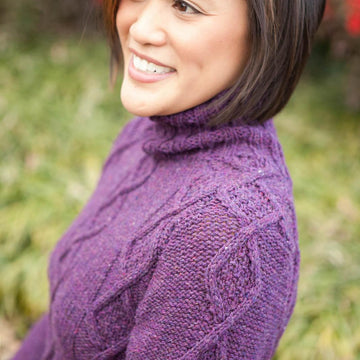Diane Keaton Cabled Turtleneck