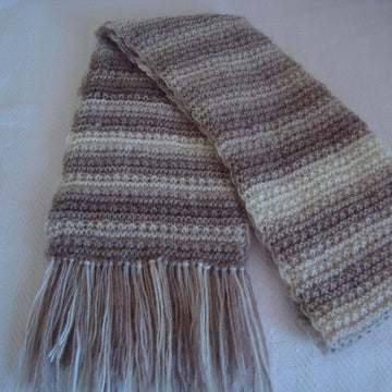 Natural shades women's scarf.