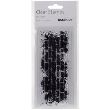 Kaisercraft Texture Clear Stamps 2"X5" - Brick Wall