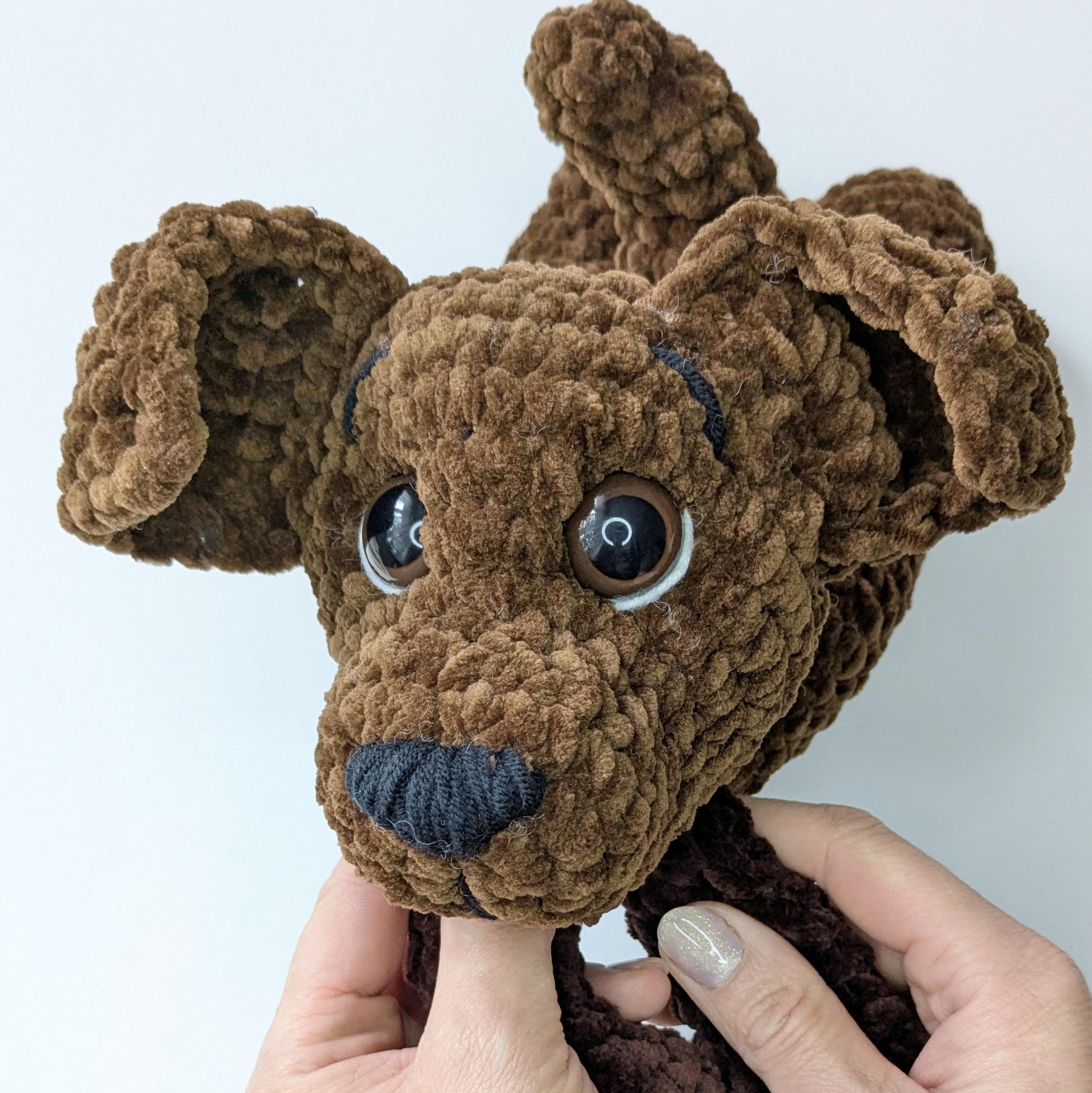 Crochet Dog Baby Snuggler Pattern, Amigurumi Puppy Easy Crochet Plushie
