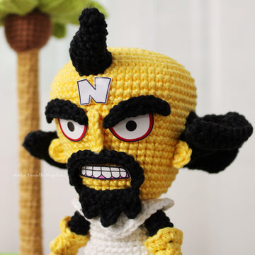 Neo Cortex + Uka Uka – PDF Crochet Amigurumi Pattern Set