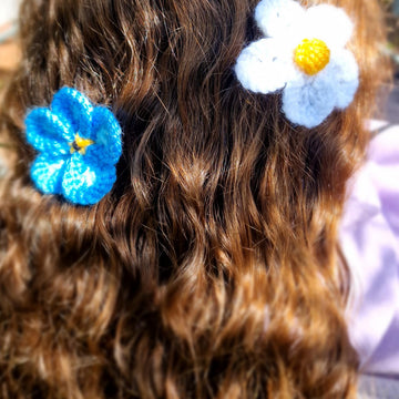 Springtime Flower Posy PDF Knitting Pattern Daffodil Forget-me-not Tulip Cosmos Bluebell