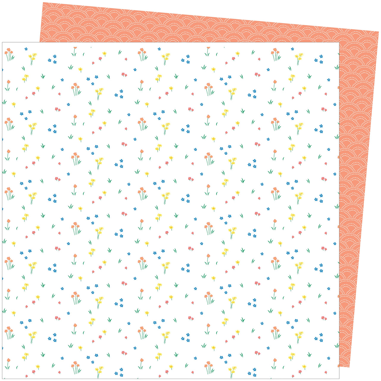 American Crafts Amy Tan Picnic In The Park Double-Sided Cardstock 12"X12" 25/Pkg - Dainty Dots