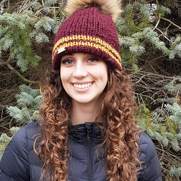Nunavik Tuque/Bonnet avec bordure doublée