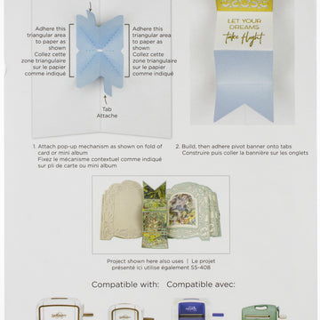 Spellbinders Shapeabilities Dies By Becca Feeken - 3D Interactive Pivot Banner