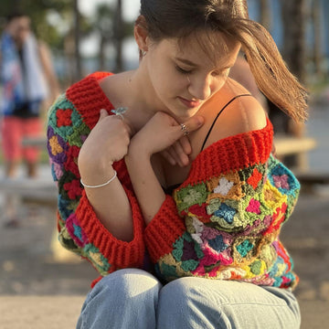 Mosaic Cocoon Shrug