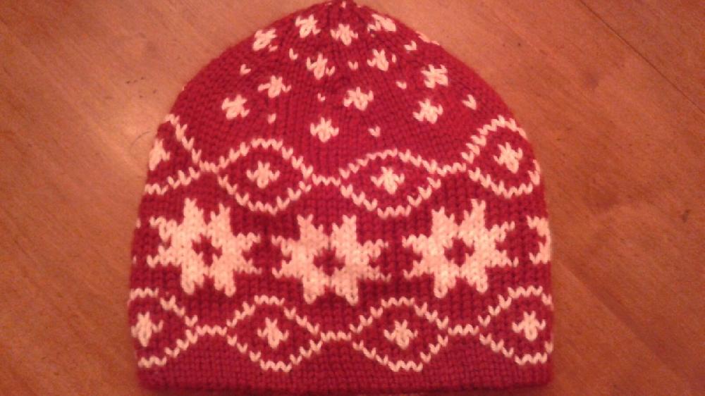 Reversible Winter Star Hat