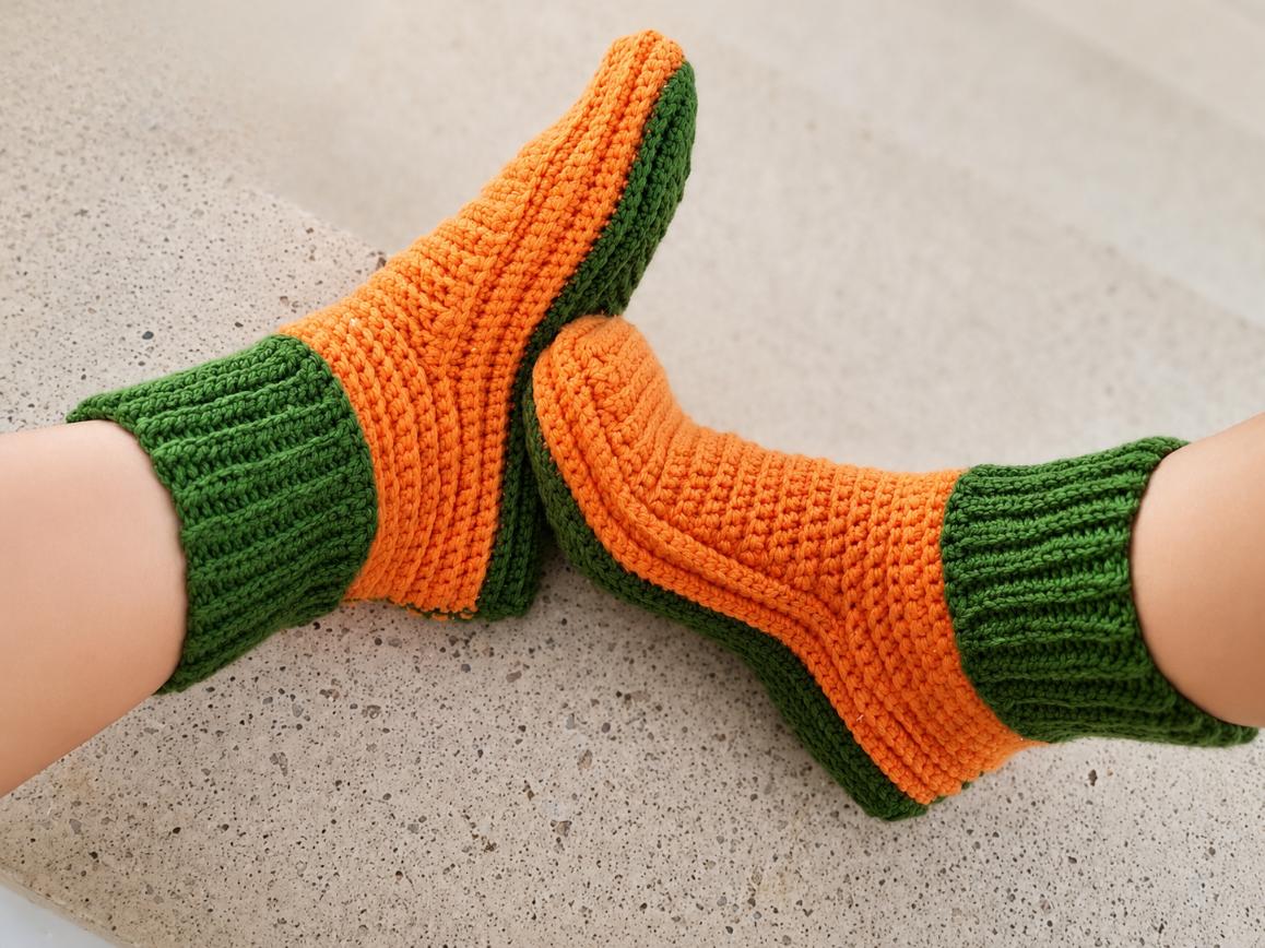 Crochet Slipper Socks Pattern (S36)