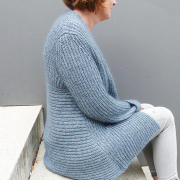 Mohairjacke in Halbpatent