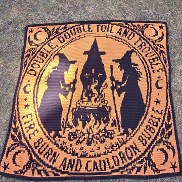 Macbeth Witches | Shakespeare Halloween Blanket
