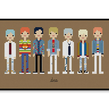 BTS DNA - PDF Cross Stitch Pattern