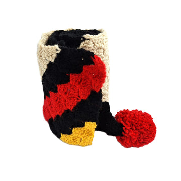 Red Black Beige Scarf C2C