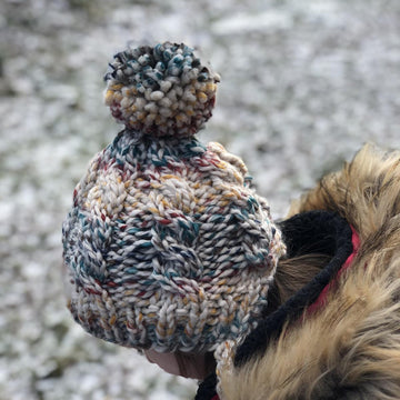 Cabled Split Brim Hat