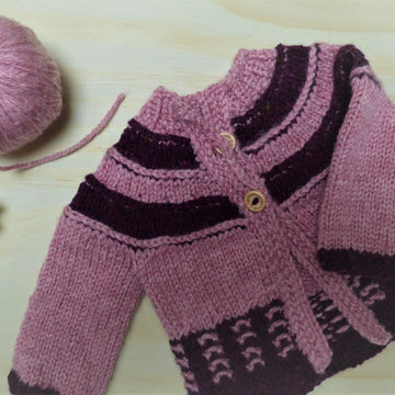 Tilda - a top down seamless yoked cardigan