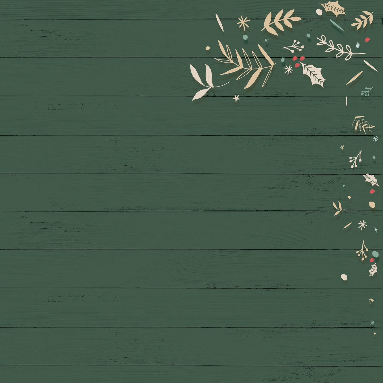 Kaisercraft Peppermint Kisses Double-Sided Cardstock 12"X12" 10/Pkg - Fun & Festive