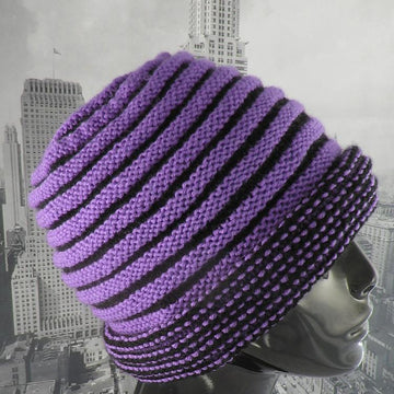 Reversible Double Cuff Beanie Hat
