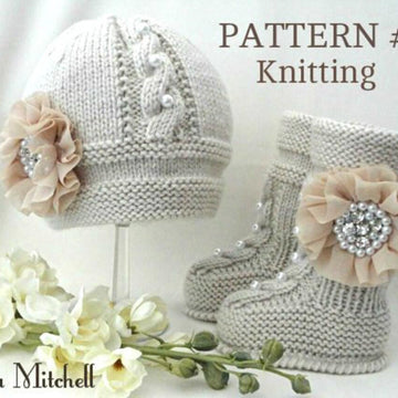 Newborn Baby Booties Baby Beanie Knitting Pattern