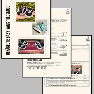 DIY baby shoes sneakers booties „Vans Oldskool“