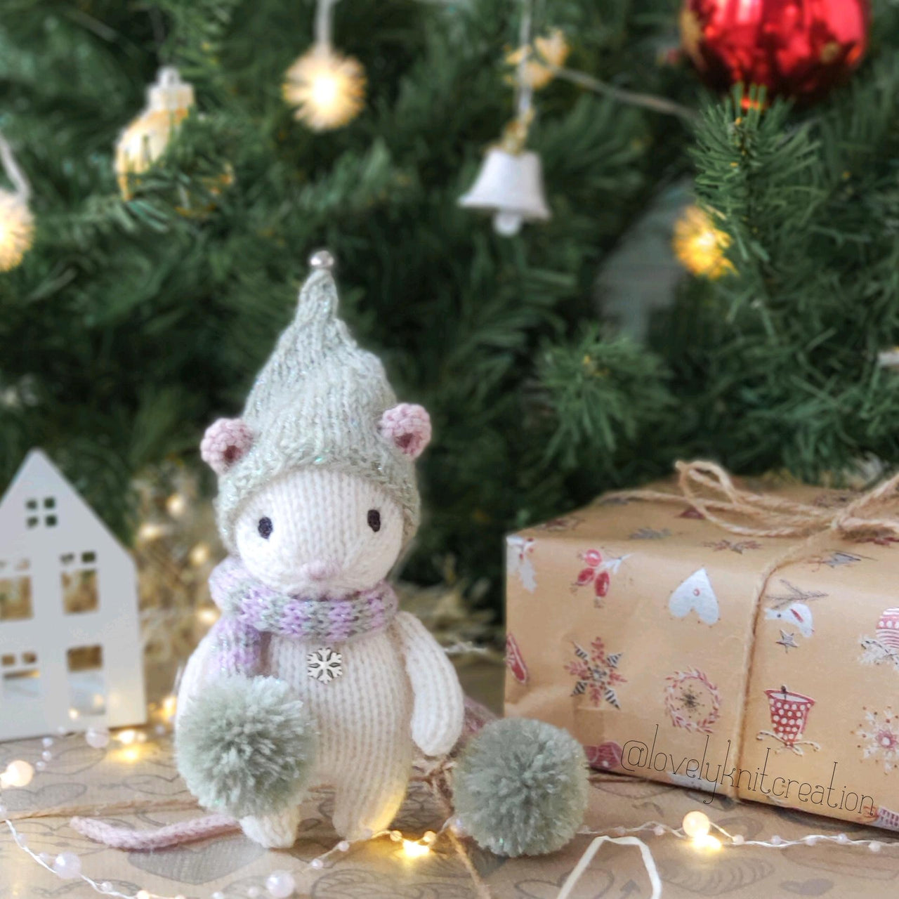 Christmas winter mouse