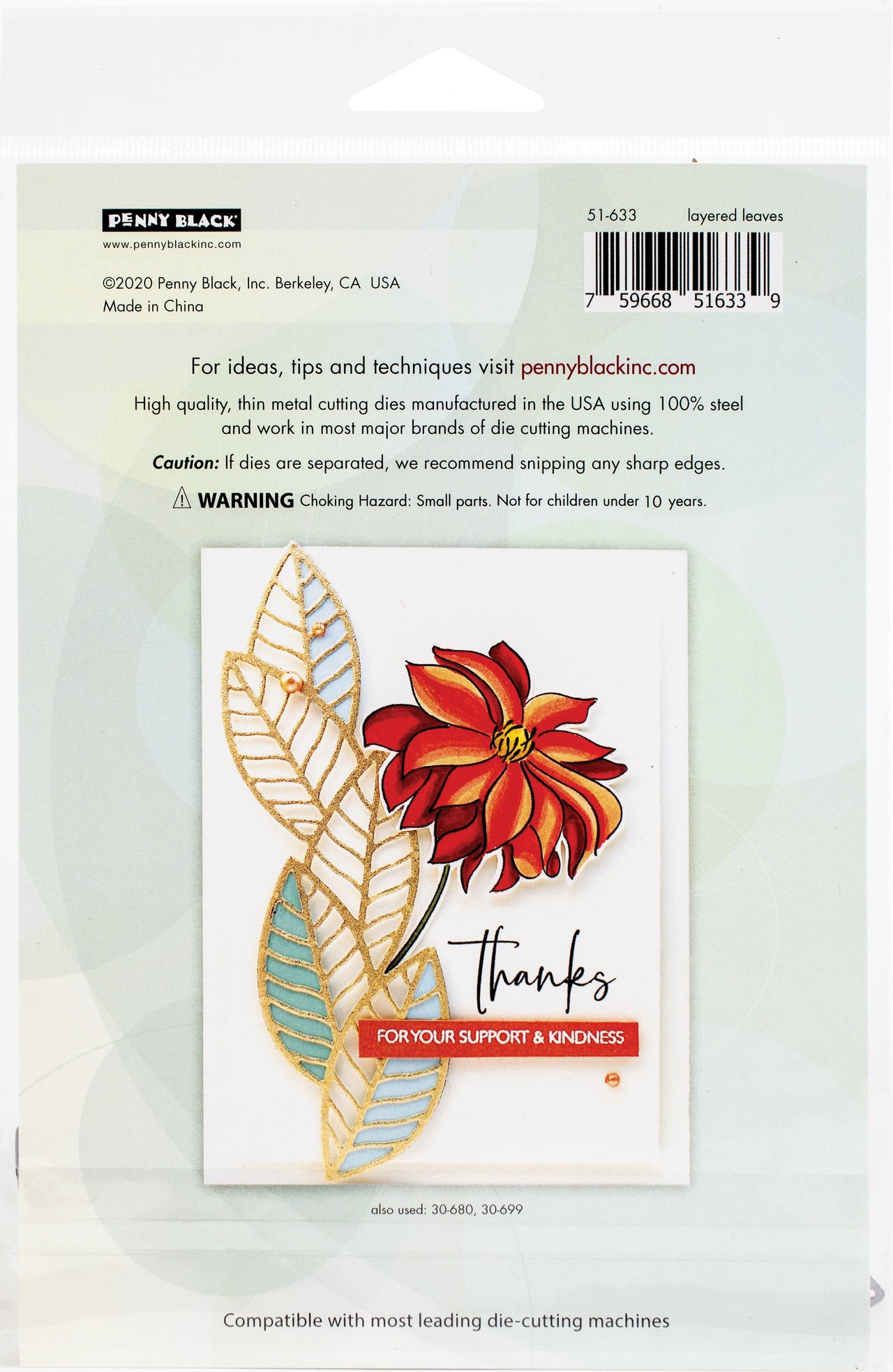 Penny Black Creative Dies - Layered Leaves