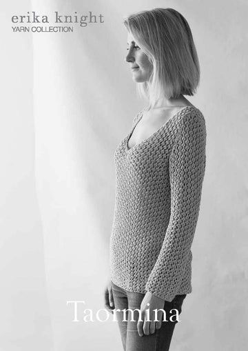 Taormina Sweater in Erika Knight Studio Linen - Downloadable PDF