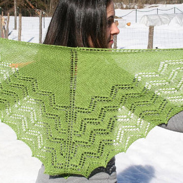 Green Hills and Valleys Shawlette