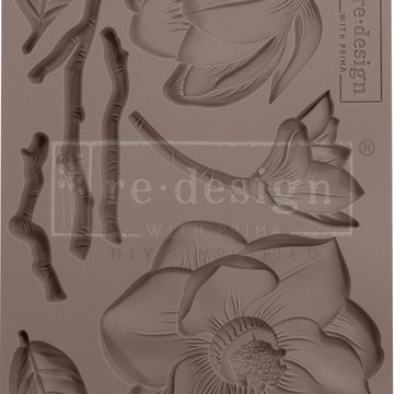 Prima Marketing Re-Design Mould 5"X8"X8mm - Winter Blooms