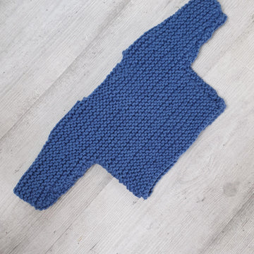 Baby chunky knitted cardigan 0-2 years for beginners