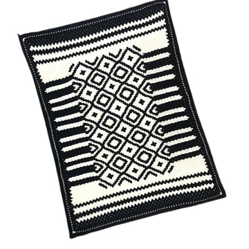 Black Boho Blanket
