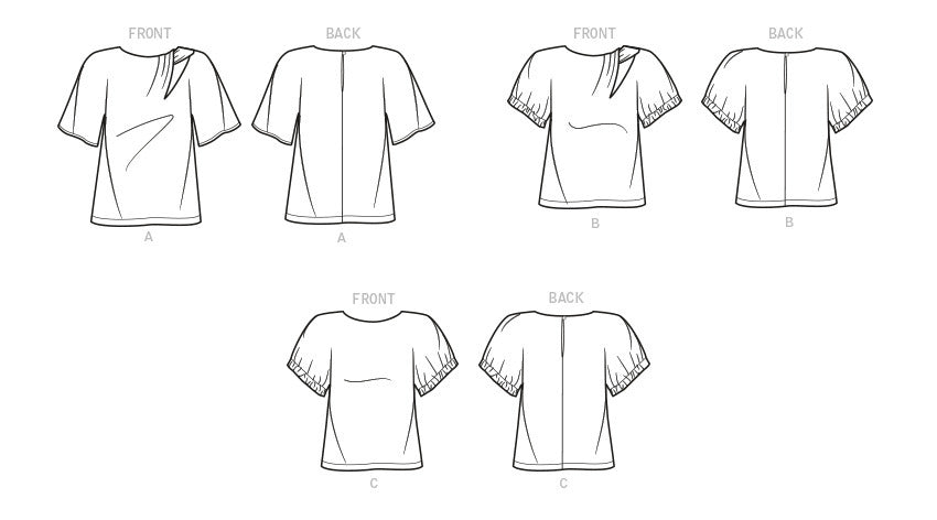 Butterick Misses' Tops B6875 - Sewing Pattern