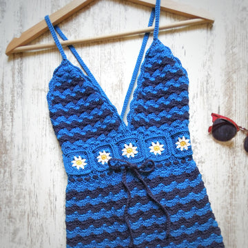 Crochet Floral Dress - UK Terms