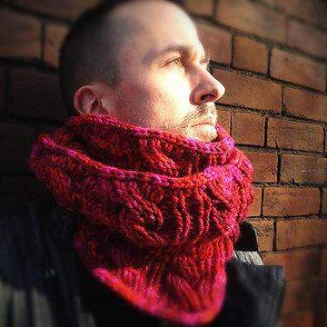 Snakes and Ladders Moebius Cowl