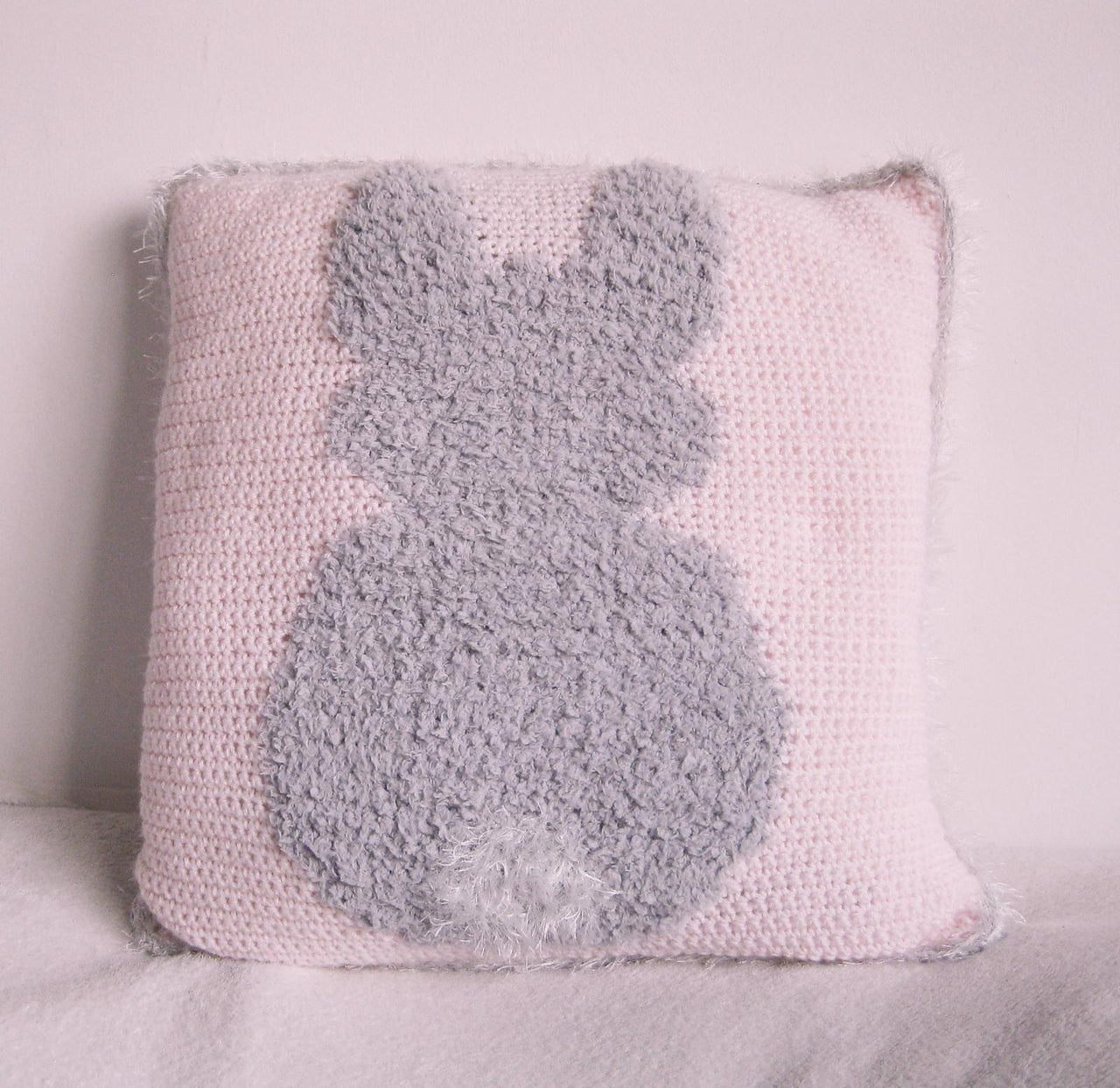 Fluffy Bunny Cushion Cover