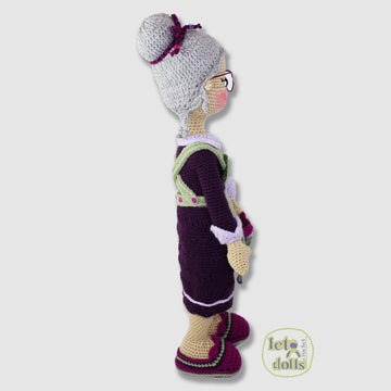 24 inch crochet doll pattern PDF, XL amigurumi doll, Marilyn