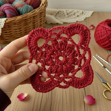 Crochet Square Motif Pdf + Video Tutorials