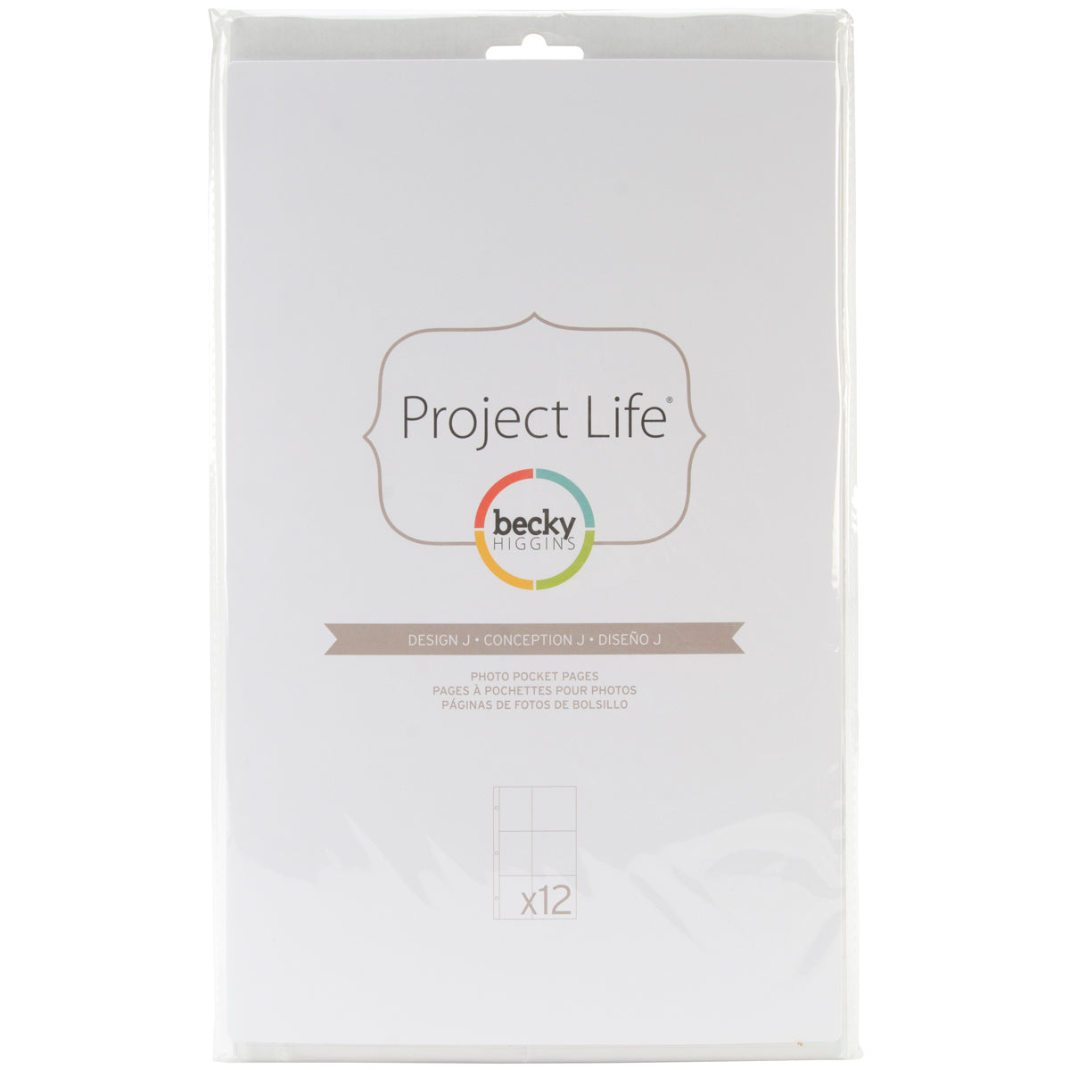 American Crafts Project Life Photo Pocket Pages 12/Pkg - Design J