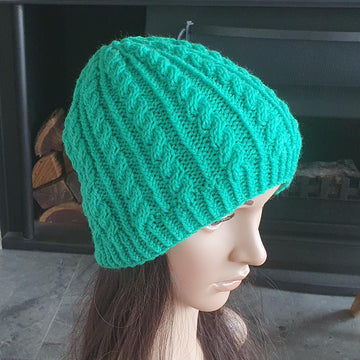 Sally - 8ply cable beanie