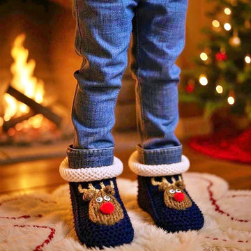 Reindeer Christmas Slippers