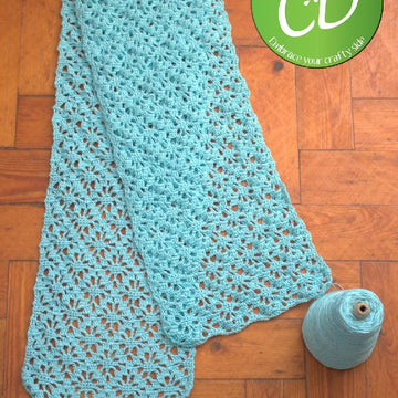 Summer Scarf with Lace Pattern
