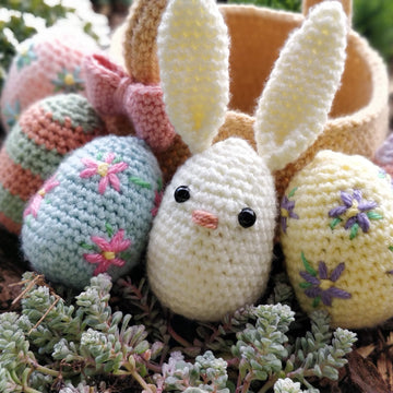 Easter bunny egg basket