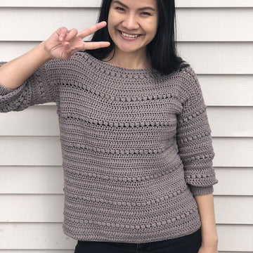 Scoop neck sweater