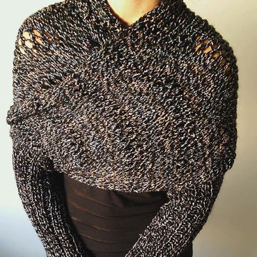 Whetu Reverse Wrap Shrug with Arm Warmers