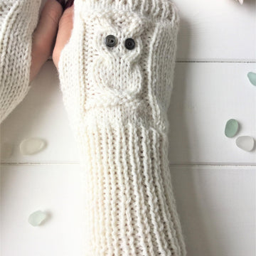 'Summer Owl' No Digit Mitts