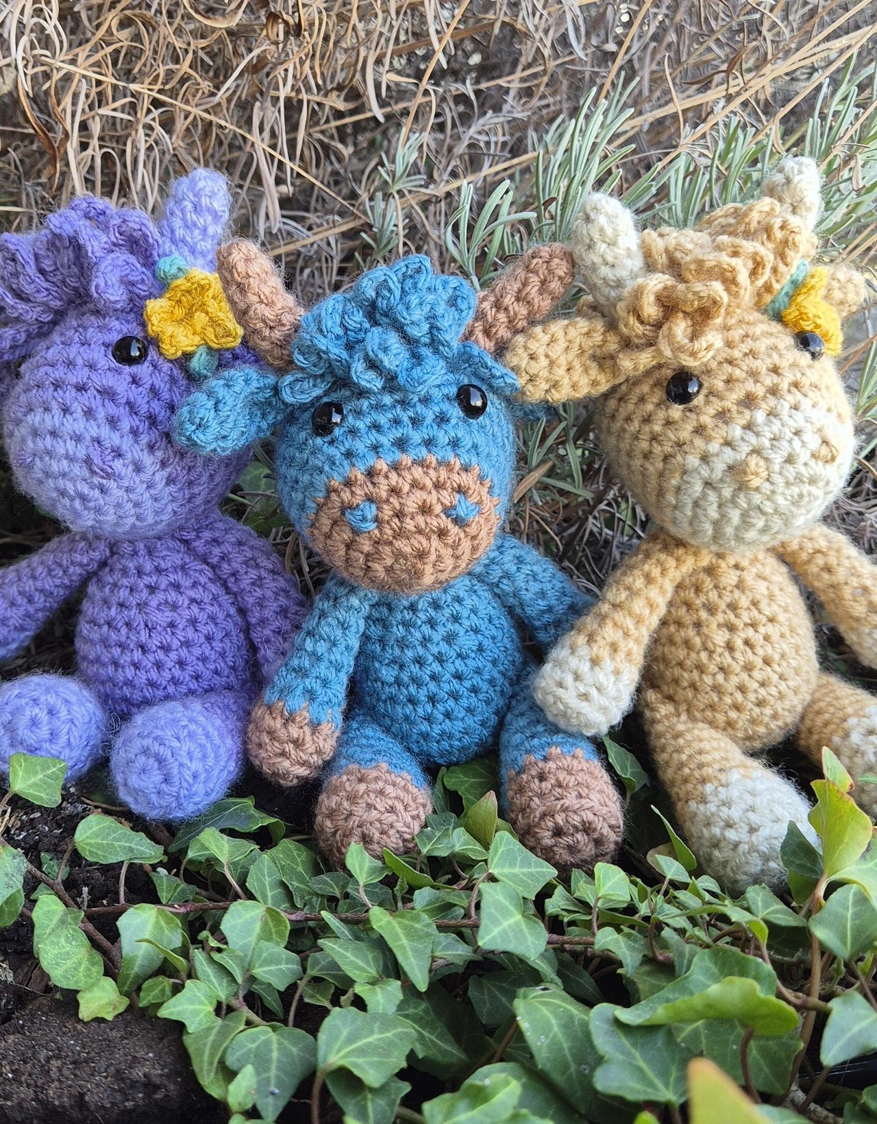 Highland Cow Scotland crochet amigurumi plush doll