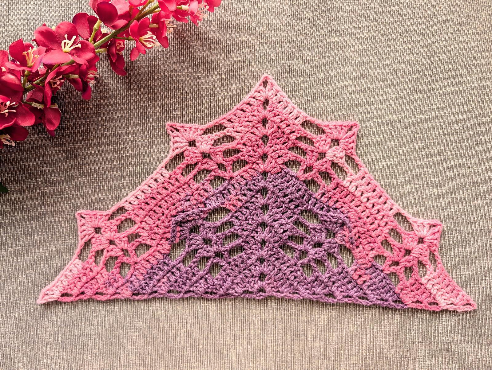 Triangle Crochet Shawl #54