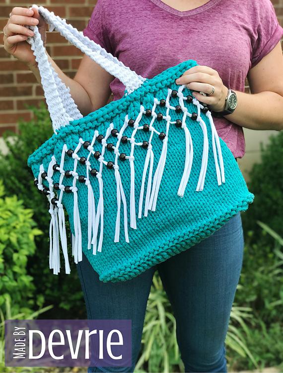 Large Fringe Tote Bag