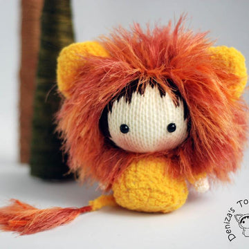 Shaggy Lion Doll. Toy from the Tanoshi series.