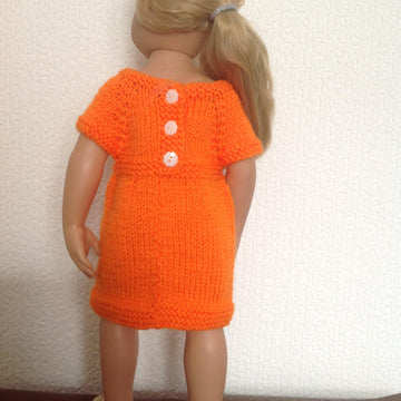 Coat of many colours and matching dress for 18 inch doll