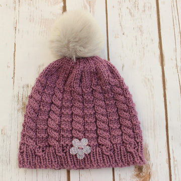 Knitting pattern ladies hat on circular needles  #472