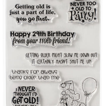 Art Impressions Laugh Lines Stamp - Never Too Old